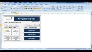 Navigating File Folders to Update a Report in Microsoft Excel