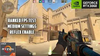 Counter-Strike 2 / CS2 : RTX 3060 12 ГБ + Ryzen 5700X : РЕЙТИНГОВЫЙ ТЕСТ FPS : Mirage 1