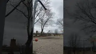 Dunk on hoop with no backboard #shorts