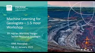 Machine Learning for Geologists Workshop, by Adrian Martinez Vargas