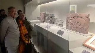LG Ladakh visits exhibition of Sacred Buddha Relics at Rai Pithora Cultural Complex