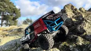 Henrik`s MJX H12P Bronco scale 1/12 at the rock in Münzenberg rock garden