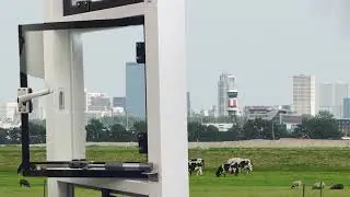 Isolatie Hardglazen Binnendraaiend Draairaam Screen v.z.v. lekdorpel