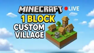 Minecraft One Block LIVE 🔥 | Survival & Custom Village Build | Hindi Stream