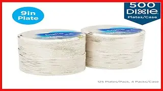 Dixie 8.5&rdquo; Medium-Weight Paper Plates by GP PRO (Georgia-Pacific), Pathways, UX9WS, 500 Count