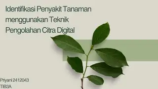 identifikasi penyakit tanaman menggunakan teknik pengolahan citra digital 