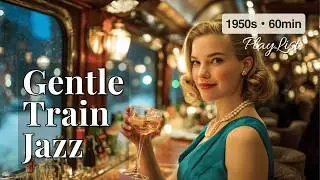 Holiday Night Train Gentle Jazz – Snowy City Lights | 60min • No-Vocals 1950s Jazz for Night Focus