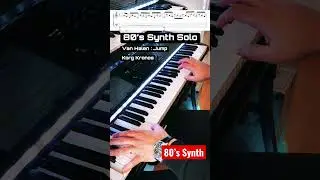How to play 80&rsquo;s Synth Solo - JUMP - Van Halen🎹😈