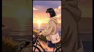 Coastal Ride Therapy &mdash; Skate to Sunset to Night Chill (Anime 2D).  #anime #shorts