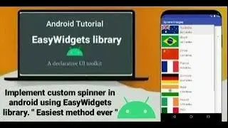 How to implement custom spinner | EasyWidgets library | Use jetpack component directly in XML& JAVA