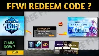Free Fire FFWI Redeem Code | Winter Invitational Stream Redeem Code | FFWI Redeem Code kab Milega