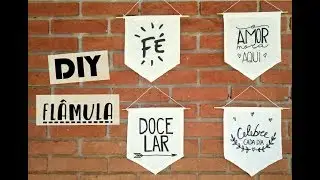APRENDA A FAZER FLÂMULAS SUPER SIMPLES E FÁCIL - FAÇA VOCÊ MESMO - ARTESANATO