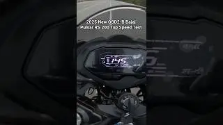 2025 New OBD2-B Bajaj Pulsar RS 200 Top Speed Test #2025 #pulsarrs200 #topspeed