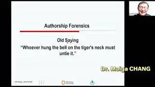 [Authorship Forensics] Talk in IASLE Webinar Series on Generative AI and Chatbot @ December 18, 2024