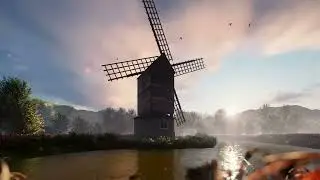 8 Hours of Windmill, Light Breeze Sounds for Sleep, Study and Relaxation