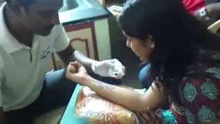 Yantra Tattoos, Chennai - Short video while tattooing