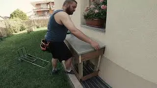 Garden Cabinet with Concrete top build - Part III