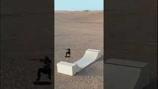 Secret desert ramp with @DaveBachinsky 🤯✅ #skateboarding
