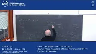Phase Transitions & Critical Phenomena (CMP-PT) Lecture 4