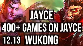 JAYCE vs WUKONG (TOP) | 9/1/4, Legendary, 400+ games | EUW Grandmaster | 12.13