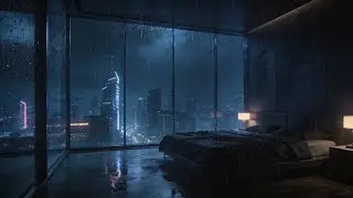 Cozy Bedroom Night Rain for Deep Sleep and Stress Free Mental Relaxation