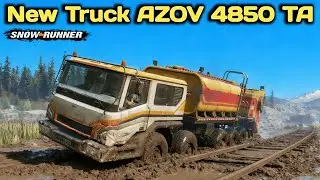 New Truck AZOV 4850 TA In SnowRunner Season 17 #snowrunner #offroad #truck 