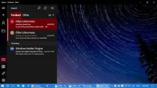 Windows 10 New Feature in Mail app Focused inbox and how it works