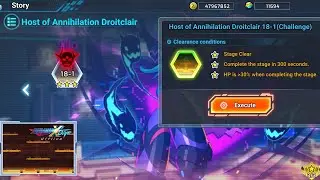 Rockman X Dive Offline - Host of Annihilation Droitclair 18-1(Challenge) 破灭的宿主 朵华克莱尔 18-1(挑战)