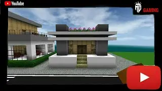 how to make small house in mini block craft || modern house