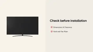 LG 4K UHD TV : Installation Guide &ndash; UHD 75 86 &ndash; Round Type