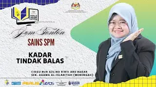 PERLIS ONLINE TUITION (POT2025) : SPM - SAINS (KADAR TINDAK BALAS)
