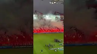 PYRO SHOW OLYMPIACOS SUPPORTERS