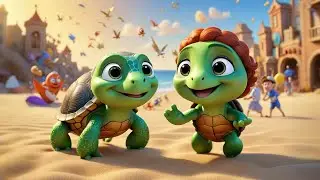 Two Tiny Turtles Tap Their Shells | Fun Learning Song for Kids | Nursery  and Educational Videos