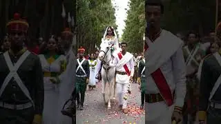 The Royal Entrance  Ethiopian Wedding Horse Parade With Live Drumming