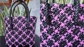 Mini plastic wire Bag/Basket, Sivan knot plastic wire Bag, 2 colour mini basket