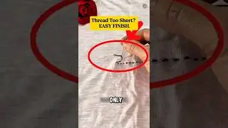 Perfect Finish! How to End a Stitch the Easy Way Short or Long Thread! #shorts #sewing #tipandtricks