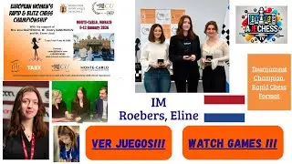 IM Eline Roebers Wins European Women's Blitz Chess Championship 2025 👑🇳🇱