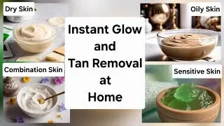 Tan removal home remedies/ face pack for glowing skin homemade/ Remove Tan at Home