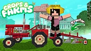 Crops & Farms Addon in Minecraft Bedrock! 🌻 Farming in My Main Survival World