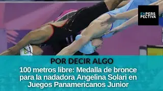 Juegos Panamericanos Junior: nadadora Angelina Solari logr&oacute; medalla de bronce en 100 metros libres