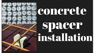 concrete spacer installation #viral #building #construction #engineering #skills #concrete