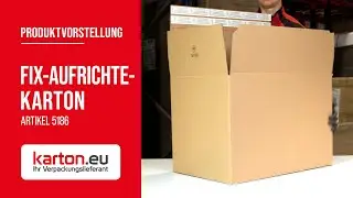 Fix-Aufrichtekarton - Artikel 5186 | Produktvorstellung | karton.eu