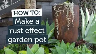 How To Make A Rust Effect Garden Pot | Inspirations Paint