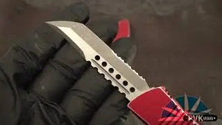 Microtech Troodon Hellhound 619-13RD Bronze Blade Red Handle
