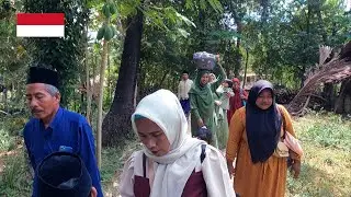 Village life in indonesia, go to a wedding in rural Indonesia