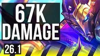 JHIN & Nautilus vs EZREAL & Braum (ADC) | 67K damage, 4k gold comeback | KR Challenger | 26.1
