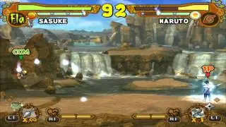 NSUN5 (Pcsx2) - Sasuke vs Naruto [ 1080p HD]