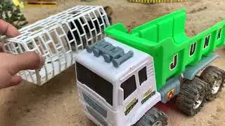 Diy Truck Plastic RC | Construction Vehicles Rescue Truck | Cars Transport Baby Bird | Rescue Cars