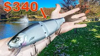 DRT Ghost Swimbait — рыбалка в пруду (очень схематично)