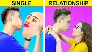 SINGLE VS RELATIONSHIP ++ The Difference When Having A Girlfriend by Monkey Funny Easy Pranks